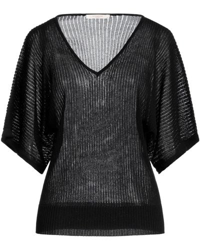 Zanone Sweater Viscose, Polyamide - Black