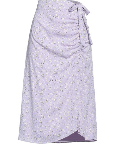 Liquorish Midi Skirt - Purple