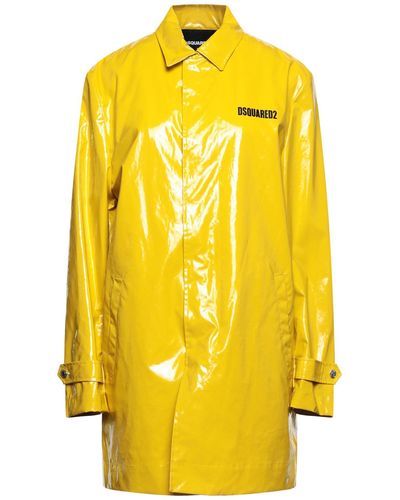 DSquared² Overcoat & Trench Coat - Yellow