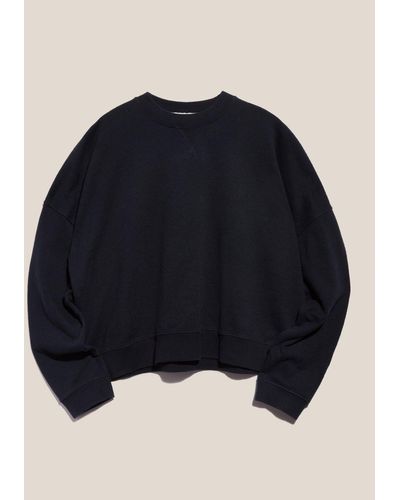 YMC Earth Almost Grown Sweatshirt Navy - Blue