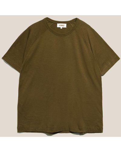 YMC Earth Television T-shirt Olive - Green