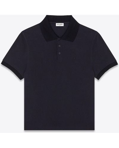 Yves SAINT LAURENT Polo Shirt S YSL Embroidered Golf Tee 