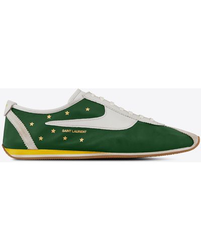 Saint Laurent Jay Sneakers In Leather - Green