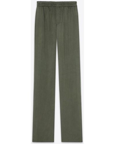 Saint Laurent Relaxed Trousers - Green