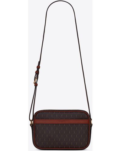 Saint Laurent Medium Monogram Camera Bag - Brown