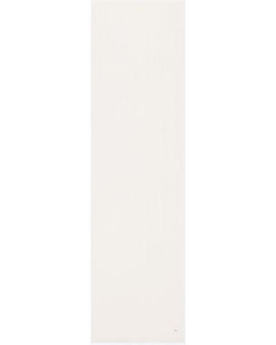 Saint Laurent Monogram Silk Scarf - White