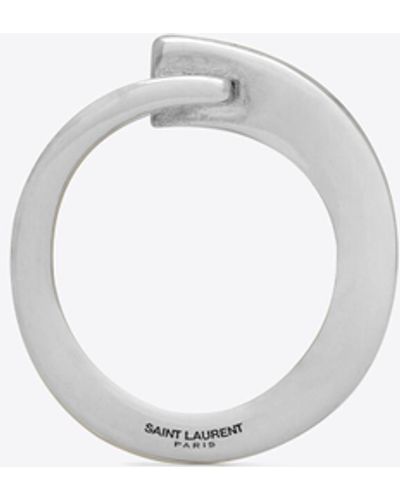 Saint Laurent You & me ring aus metall - Schwarz
