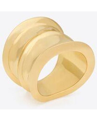 Saint Laurent Organic Ring - Metallic