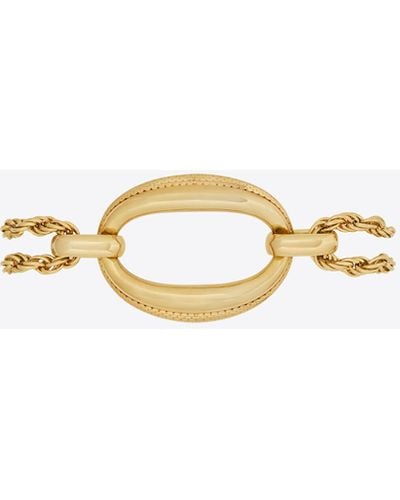 Saint Laurent Rope And Node Bracelet In Metal - Metallic
