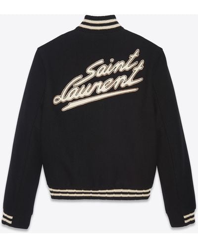 Saint Laurent Teddy En Laine - Black