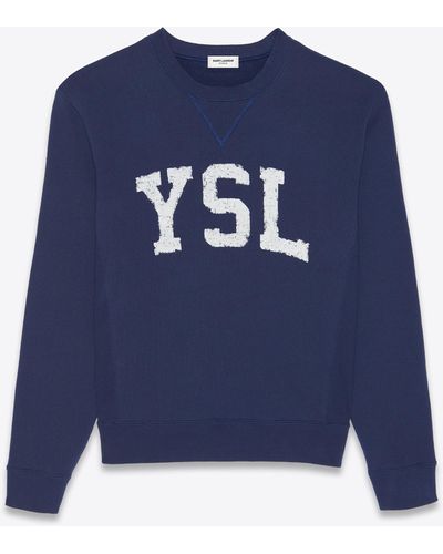 Saint Laurent Ysl sweatshirt - Blau