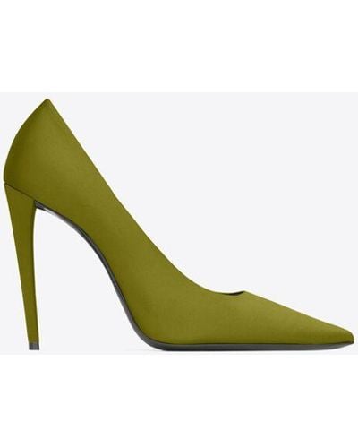 Saint Laurent Monceau Court Shoes - Green