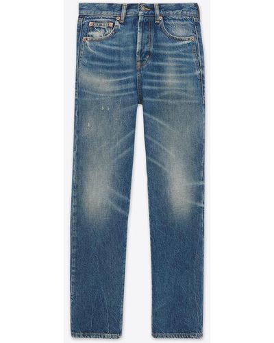 Saint Laurent Authentic Slim-fit Jeans - Blue
