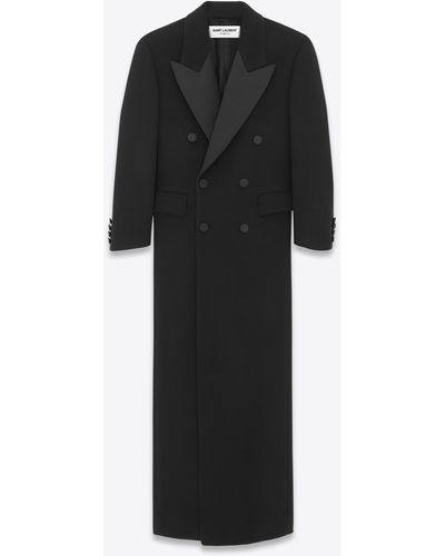 Saint Laurent Extra-long Tuxedo Coat - Black