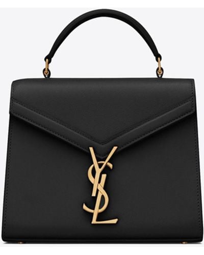 Saint Laurent Cassandra Mini Top Handle Bag - Black