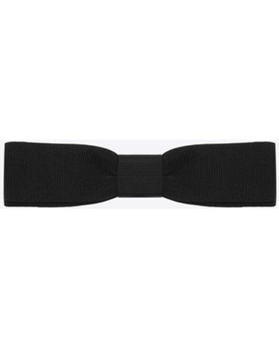 Saint Laurent Rectangular Bow Tie - Black