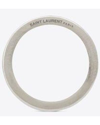 Saint Laurent Square Thread Ring - Black