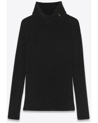 Saint Laurent Caandre Turteneck Weater - Black