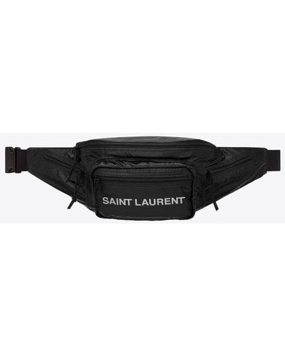 Saint Laurent Nuxx Crossbody-Tasche Aus Nylon Schwarz