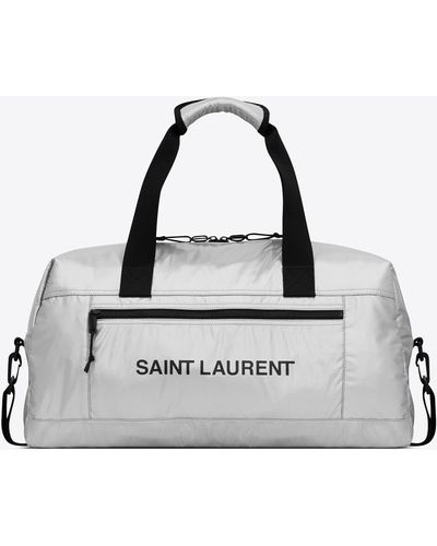 Saint Laurent Nuxx duffle aus metallic-nylon - Schwarz