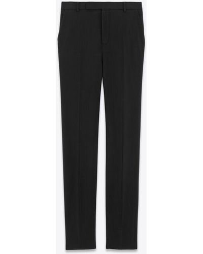 Saint Laurent High-Wasited Trousers - Black