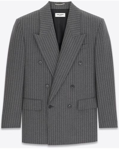 Saint Laurent Oversized Jacket - Grey
