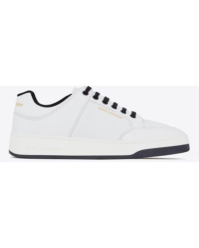 Saint Laurent Sneakers sl/61 in pelle martellata - Bianco