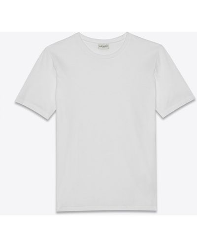 Saint Laurent T-shirt en coton - Blanc