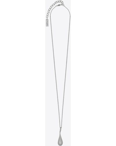 Saint Laurent Halskette aus metall mit tropfenförmigem anhänger - Mehrfarbig