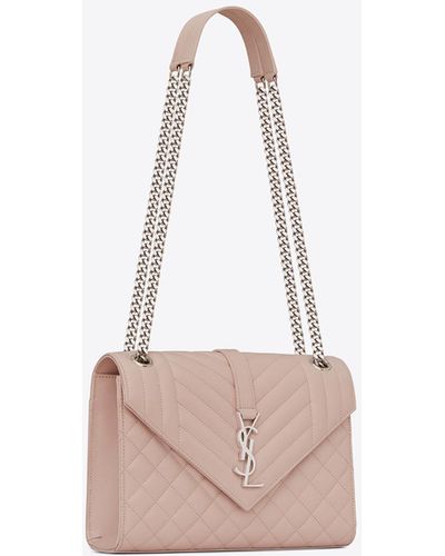 Saint Laurent Envelope Medium Bag - Pink