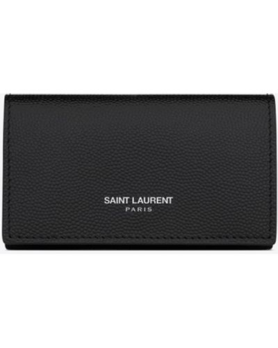 Saint Laurent Paris Slim Keycase - White