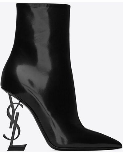 Saint Laurent Opyum Booties - Black