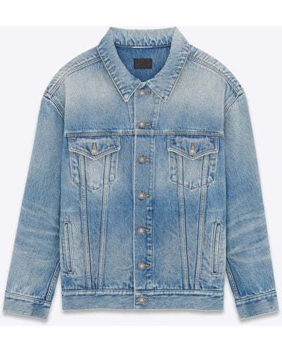 Saint Laurent Oversized Jacket - Blue