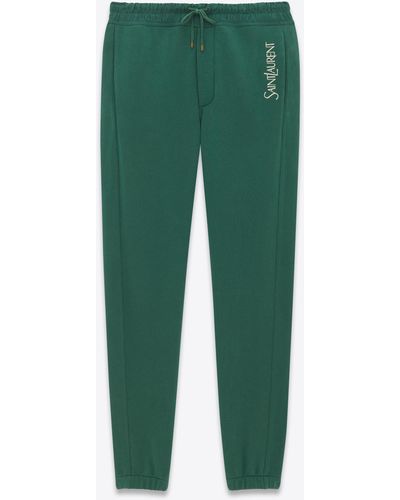 Saint Laurent Sweatpants In Fleece - Green