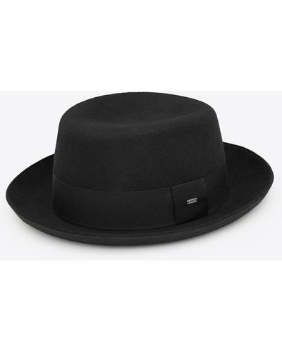 Saint Laurent Trilby Hat - Black