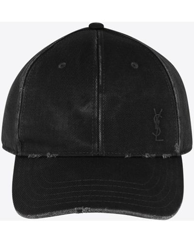 Saint Laurent Cassandre Cap - Black