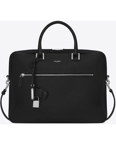 Saint Laurent Ysl Briefcase Bags - Black
