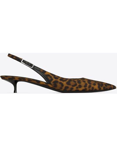 Saint Laurent Cherish Slingback Pumps - Multicolor