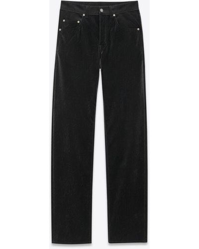 Saint Laurent Lange baggy-jeans mit extrem weiten schnitt aus denim - Schwarz