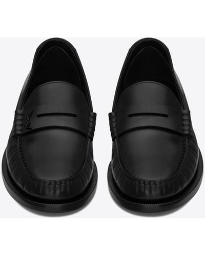 Saint Laurent Le Loafer 15 Leather Moccasin - Black