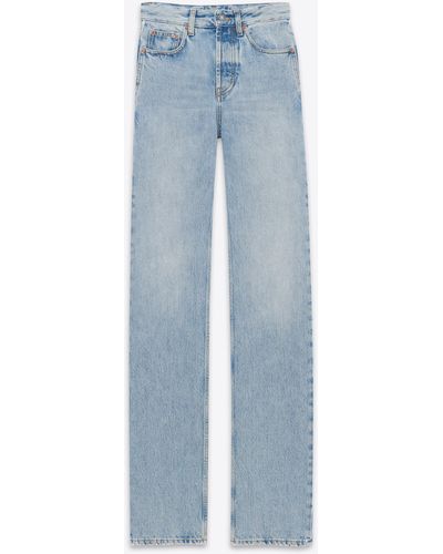 Saint Laurent Long Straight Jeans - Blue