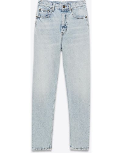 Saint Laurent 0's Cropped Jeans - Blue
