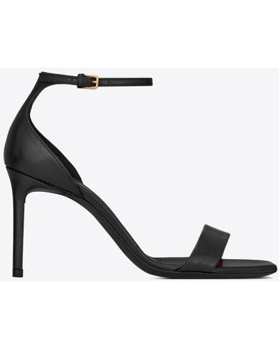 Saint Laurent Amber 85mm Sandals - Black
