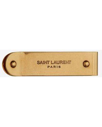 Saint Laurent Id geldscheinclip aus metall gelb/gold - Mehrfarbig