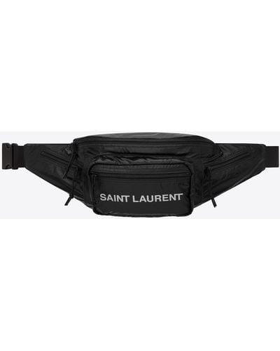 Saint Laurent Nuxx Crossbody Bag In Nylon - Black