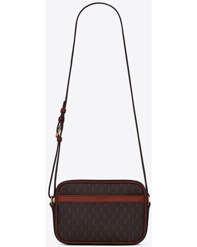 Saint Laurent Medium Monogram Camera Bag - Brown