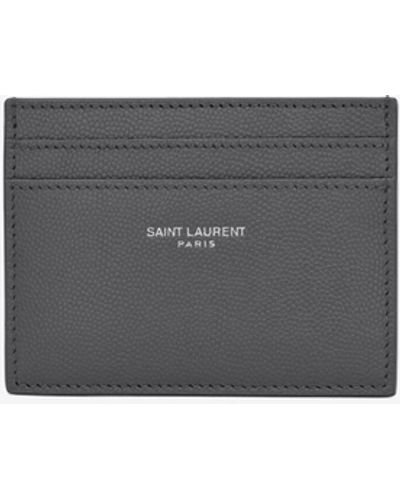 Saint Laurent Paris credit card case in smooth leather, Saint Laurent