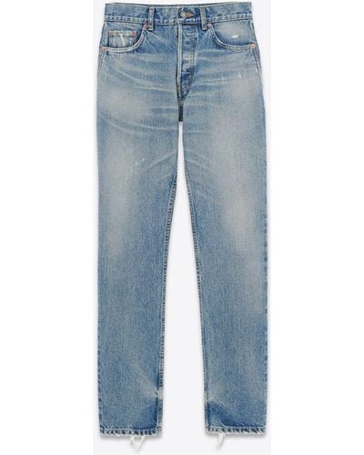 Saint Laurent Jeans mit geradem bein aus denim - Blau