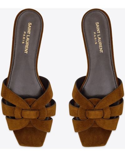 Saint Laurent Flat sandals for Women | Black Friday Sale & Deals up to 55%  off | Lyst