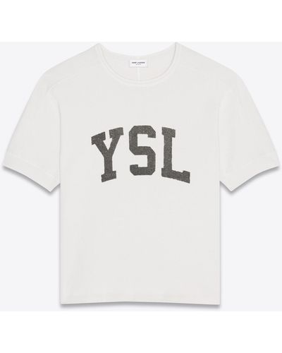 Saint Laurent T-shirt vintage ysl - Blanc